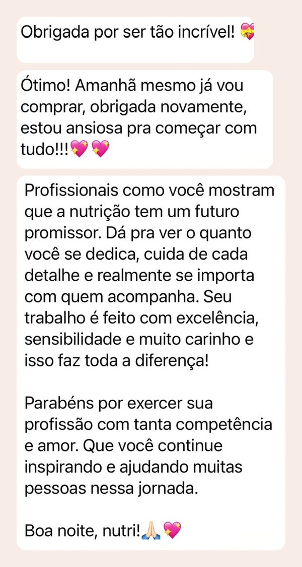 Mensagem de paciente da Malu