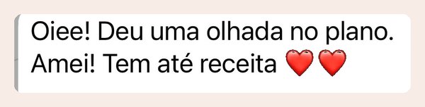 Mensagem de paciente da Malu